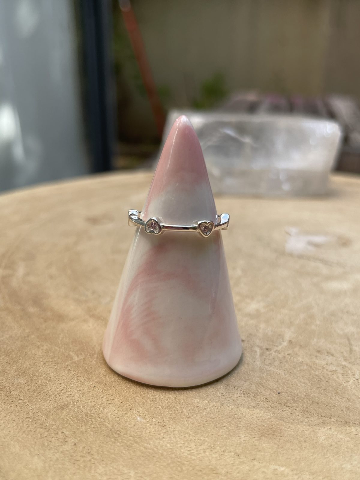 Cotton Candy Hearts Ring